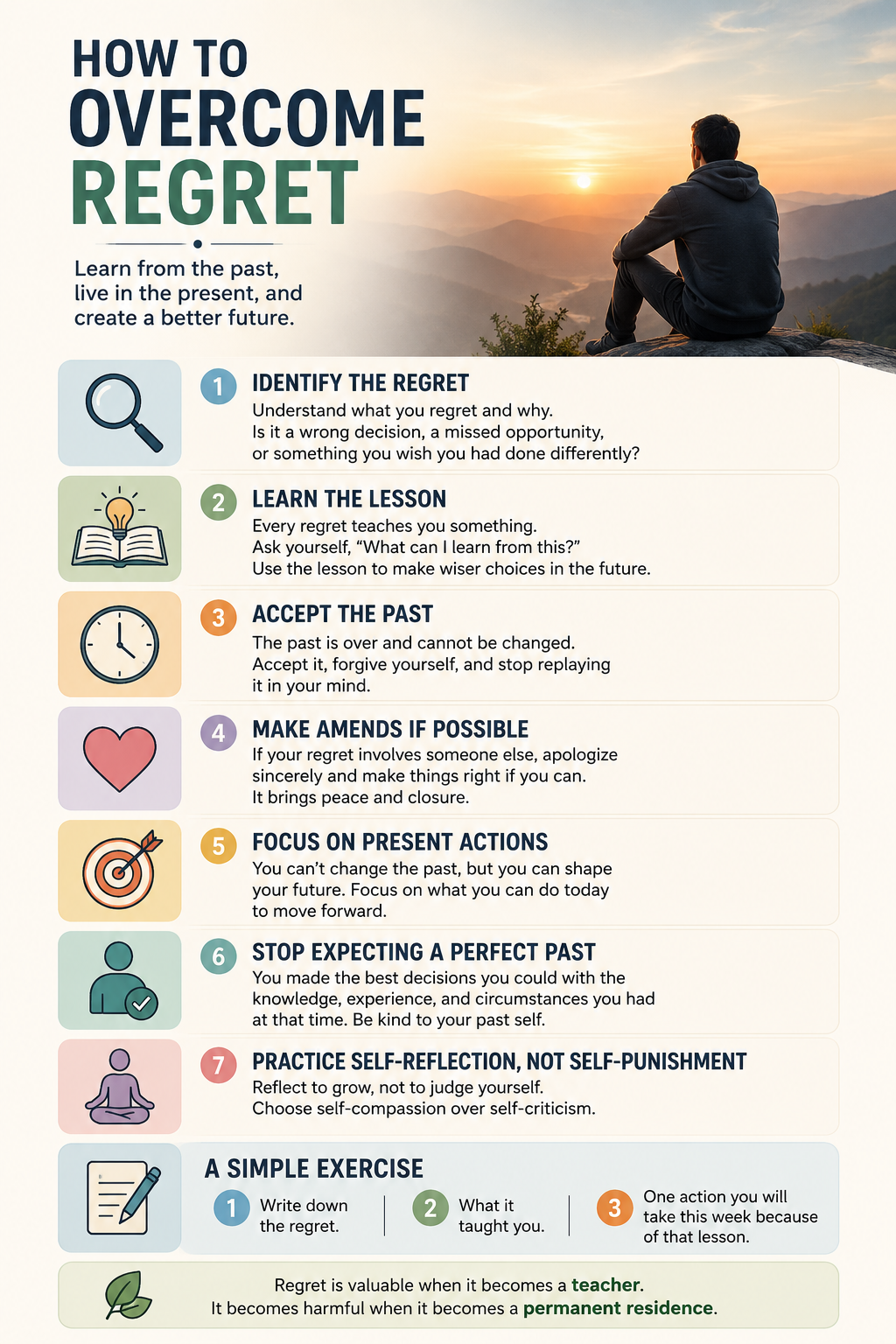 how to overcome regret